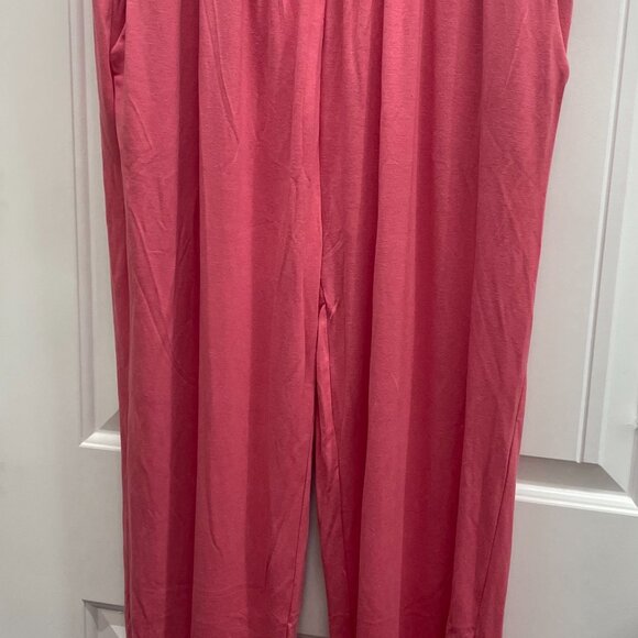 NWOT Zenana Desert Rose High Waisted Smocked Lounge Jogger Pants Sizes 3X - Picture 2 of 3